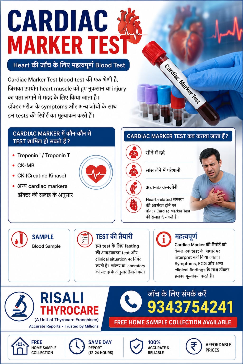 Cardiac Marker Test – Heart की जाँच के लिए महत्वपूर्ण Blood Test