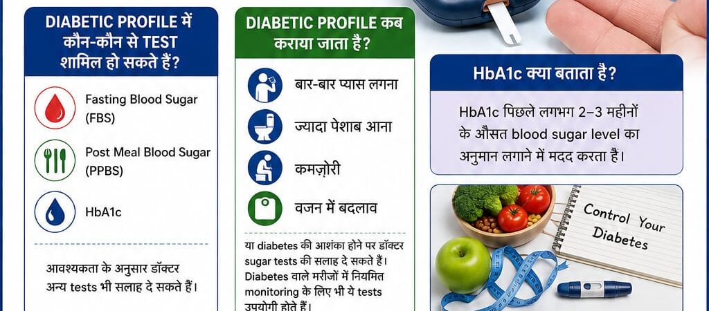 Diabetic Profile Test – Diabetes की जाँच के लिए महत्वपूर्ण Blood Tests